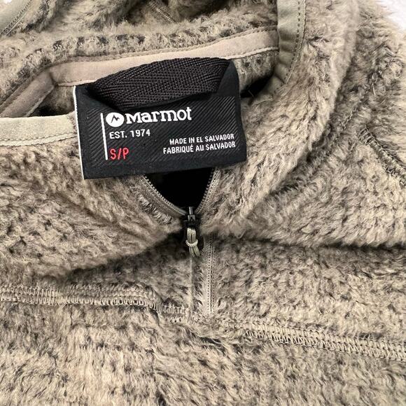 Marmot wool pullover hooded sweater S men - Picture 7 of 11